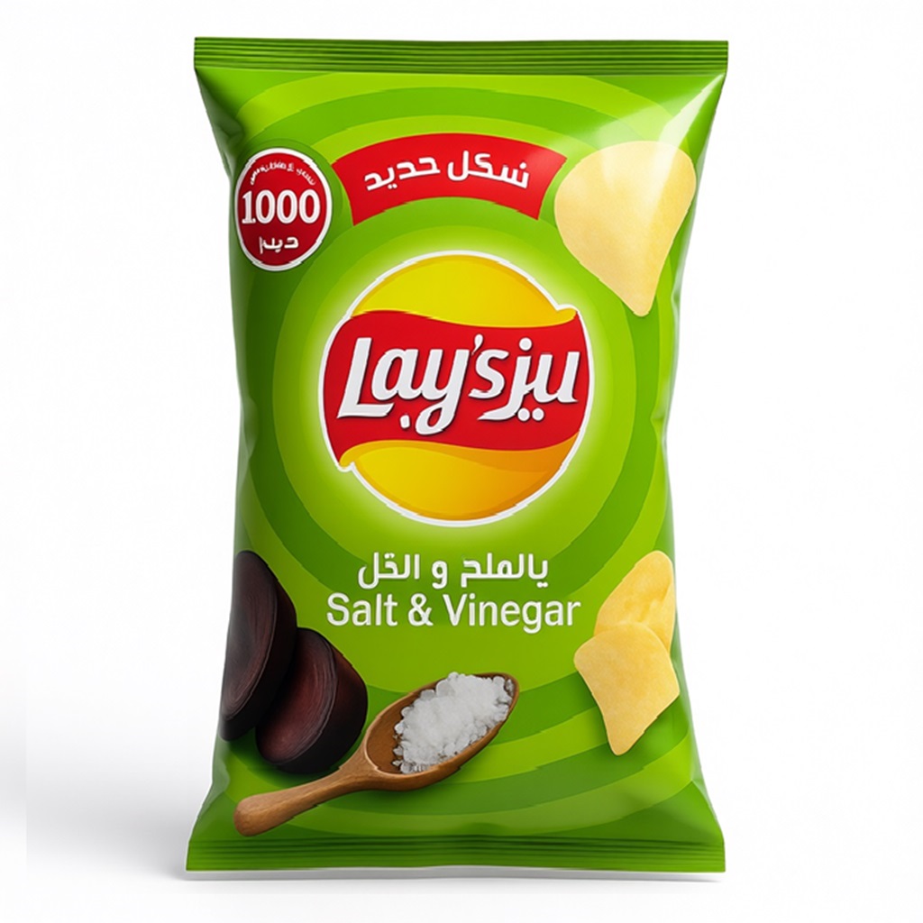 رقائق ليز عائلي ملح وخل