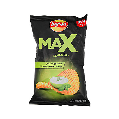 رقائق ليز ماكس حليب وأعشاب