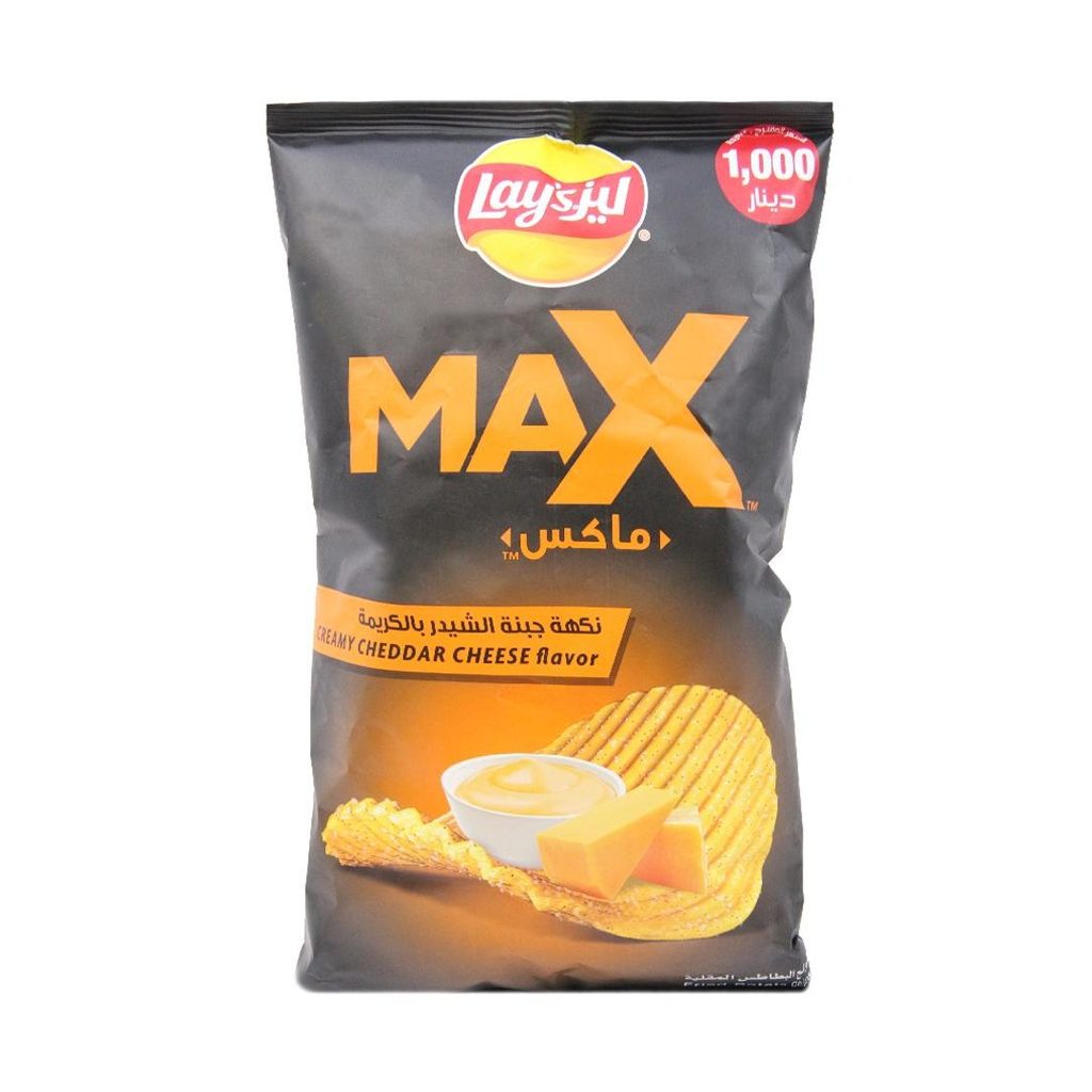 رقائق ليز ماكس جبنة شيدر كريمية