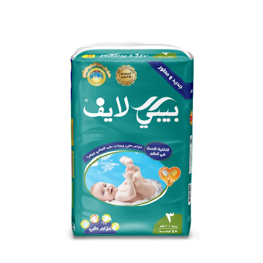 حفاضات بيبي لايف جامبو لاصقة رقم 3