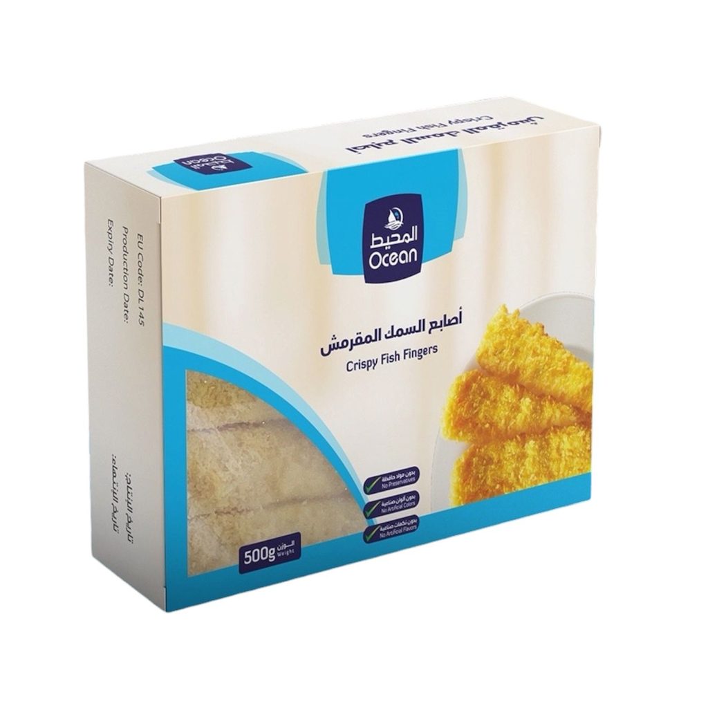 أصابع سمك مقرمشة من المحيط
