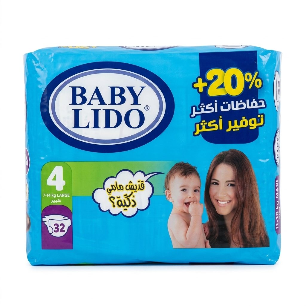 حفاضات بيبي ليدو اقتصادية كبير