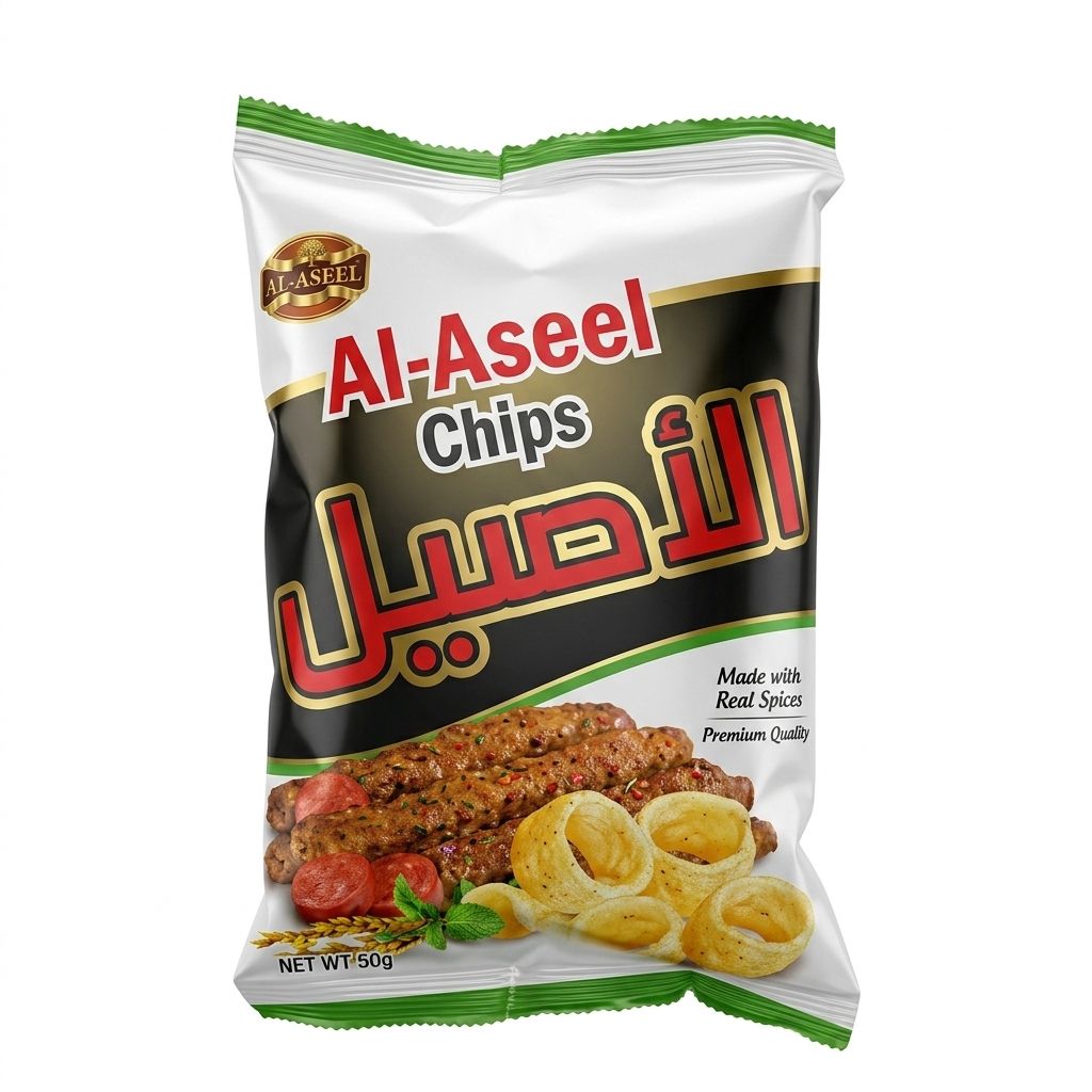 رقائق أل أصيل بطعم الكباب