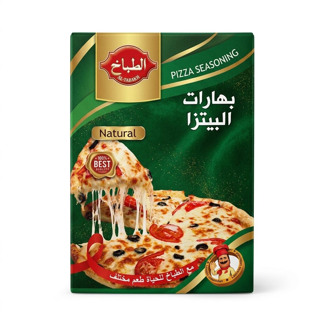 توابل الطبخ بيتزا معلبة
