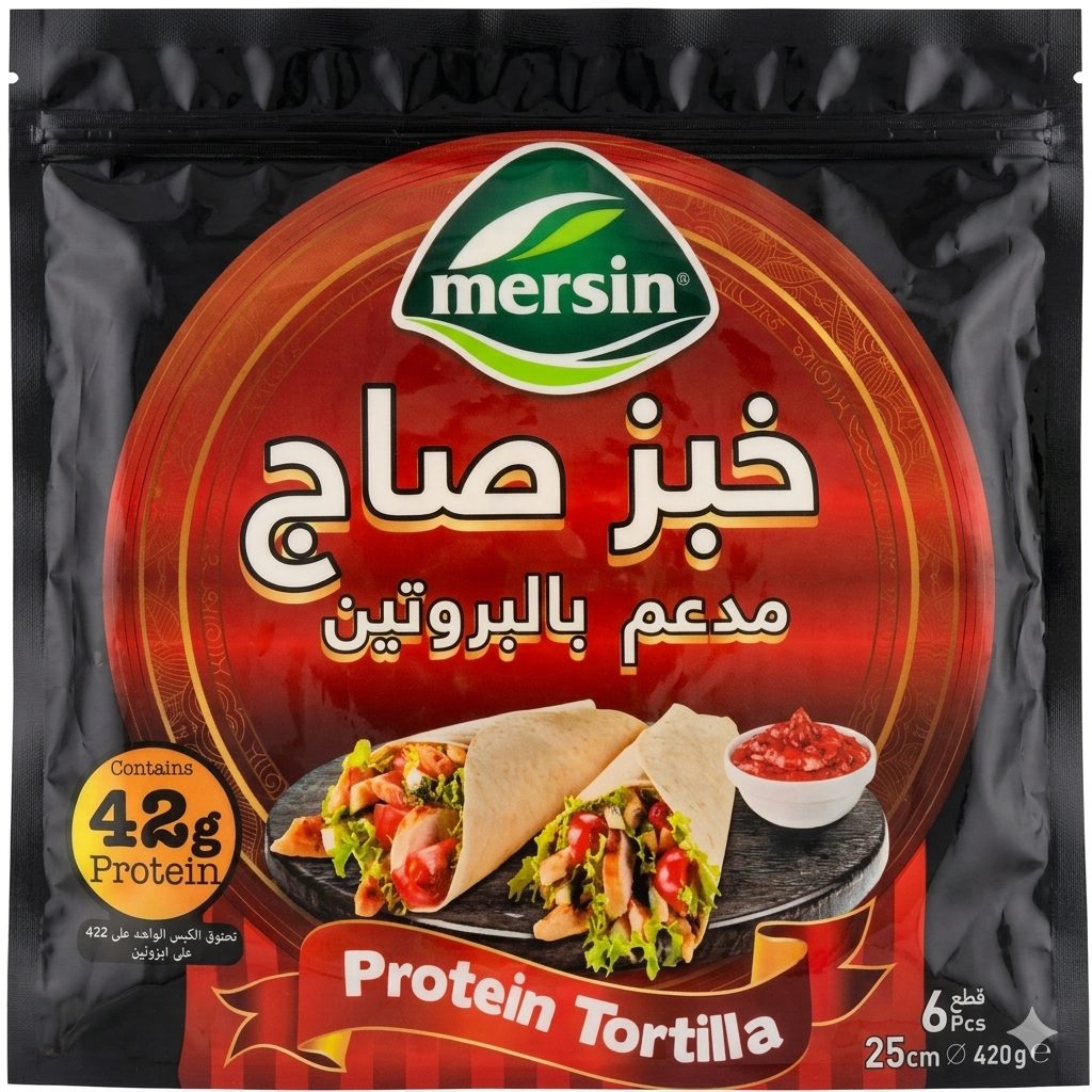 خبز الصاج مدعم بالبروتين مرسين