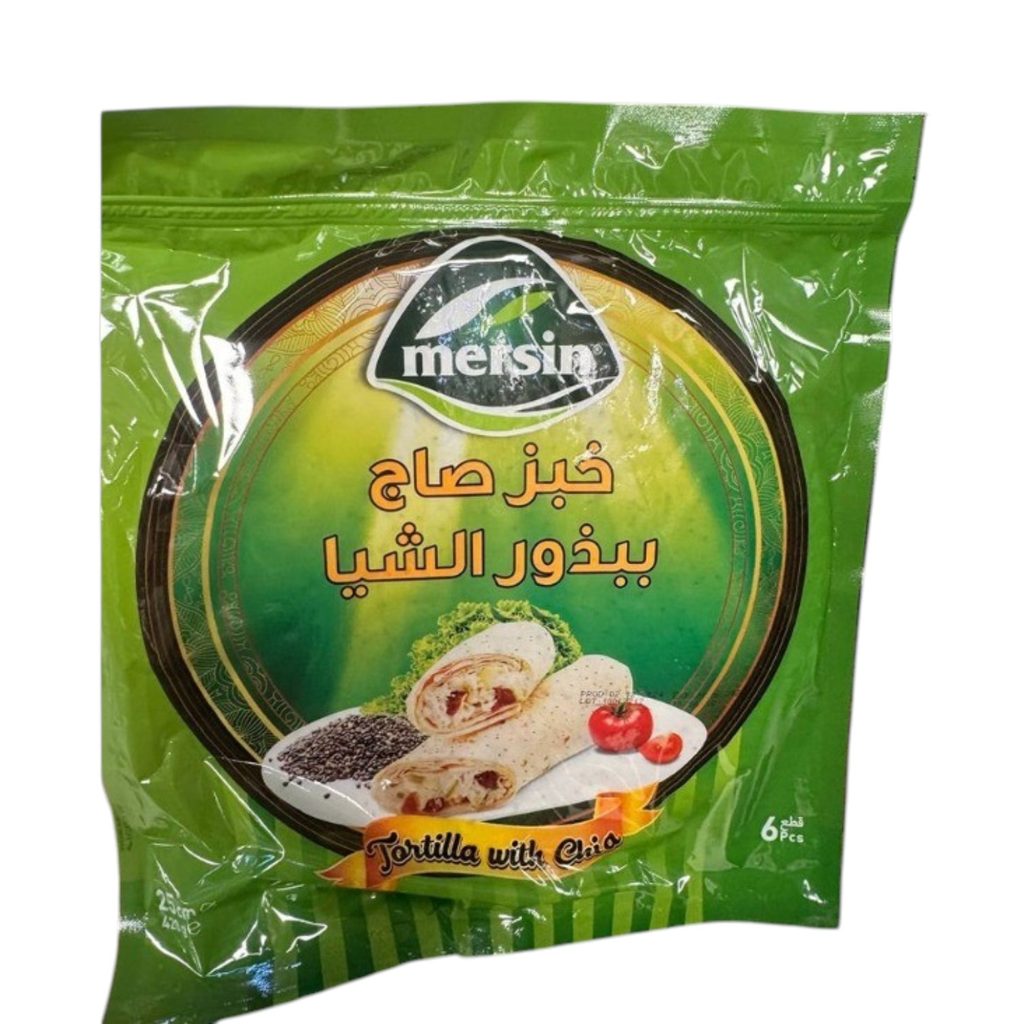 خبز الصاج مع بذور الشيا مرسين