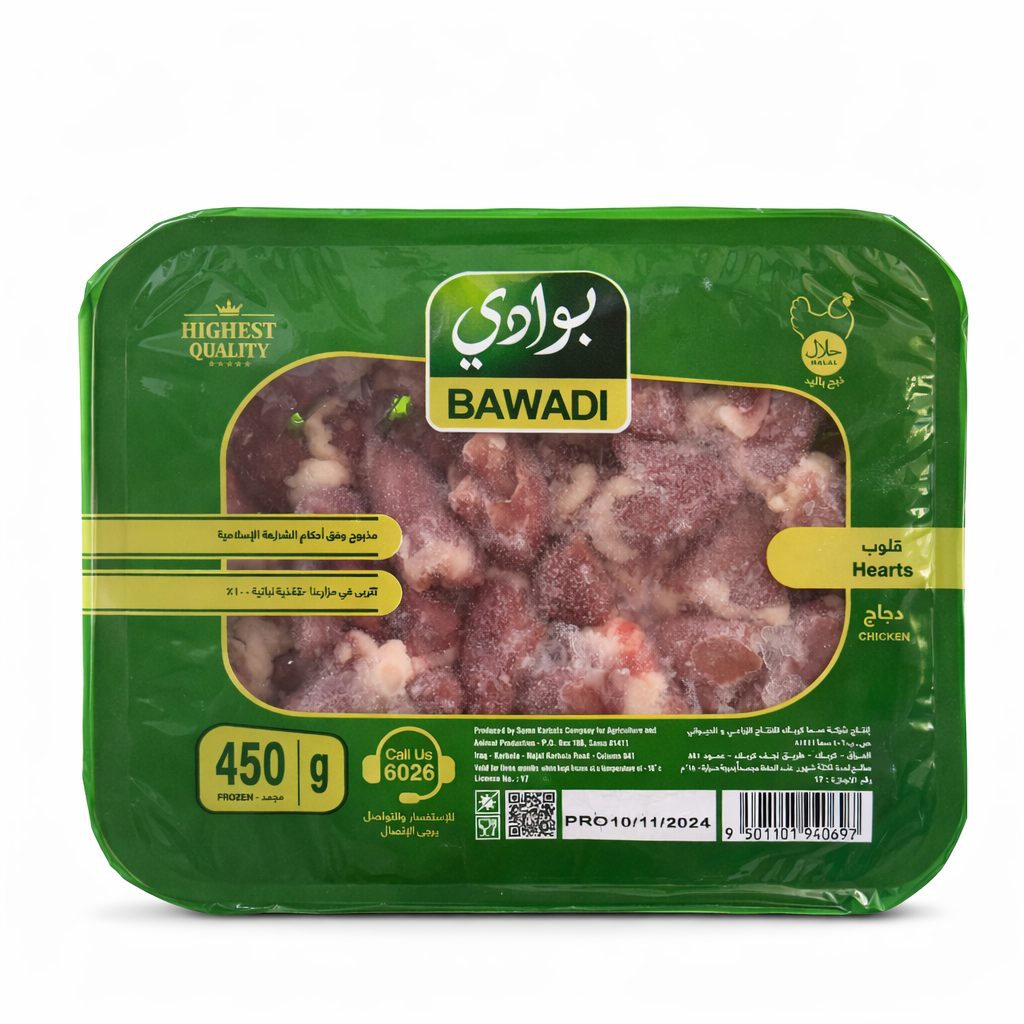 دجاج قلوب بوادي