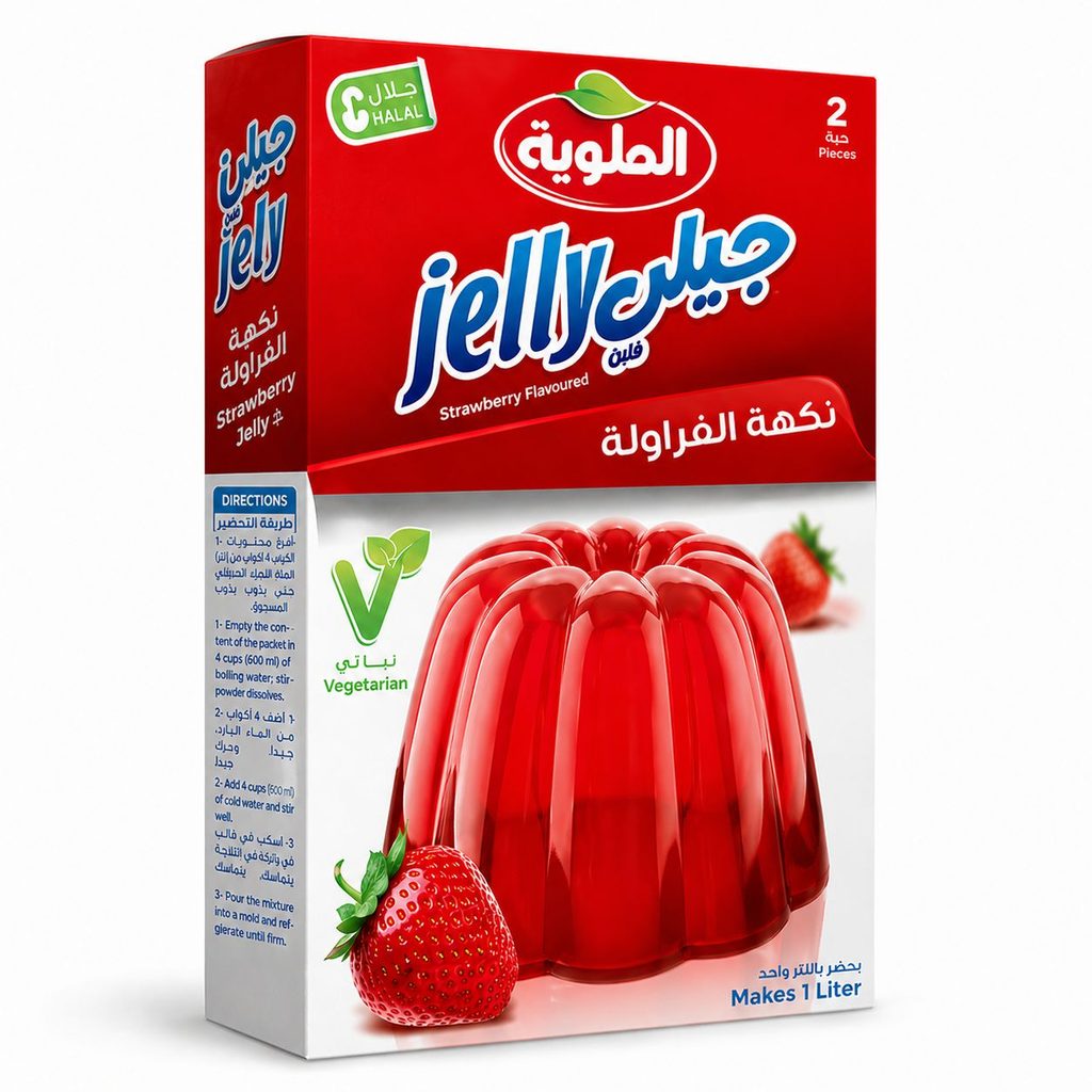 جيلي الملوية فراولة